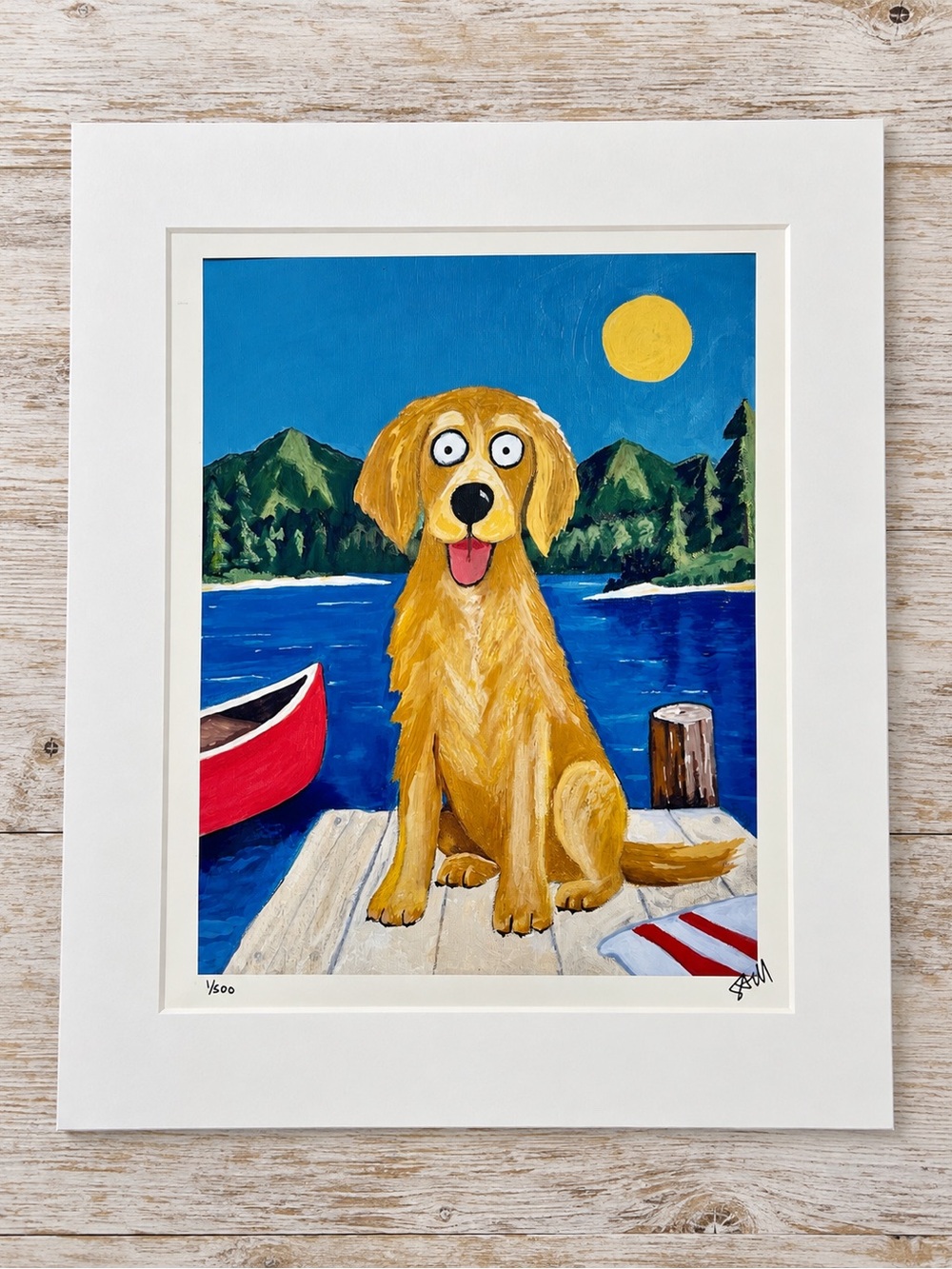 *NEW* At the Lake- Dog Art Print - Signed Limited Edition Print – 11×14